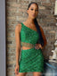 Sexy Spaghetti Strap Sleeveless Short Mermaid Sequin Homecoming Dresses For Party Online, HD0904