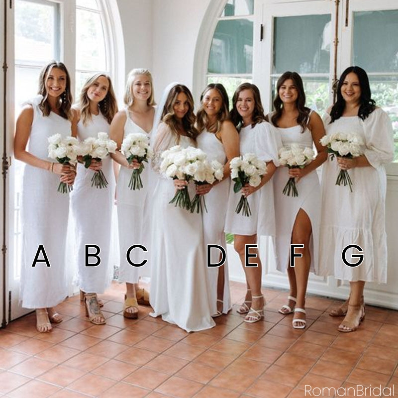 Simple Mismatched Sleeveless Mermaid Long Bridesmaid Dresses Online, BG824