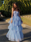 Elegant Sweetheart Sleeveless A-line Tulle Ruffles For Party Online, OL418