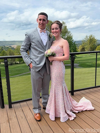 Gorgeous Pink Sweetheart Mermaid Long Prom Dress Ideas, Evening Party Dresses OLP1154