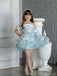 Cute Blue Sweetheart Short A-Line Flower Girl Dress , FGS0035