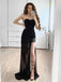 Strapless Black Lace Formal Evening Prom Dresses, BG147