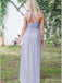 Simple Chiffon One Shoulder Sheath Long Satin Bridesmaid Dresses, BG221