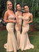 Charming Sweetheart Mermaid Sleeveless Bridesmaid Dresses, BG194