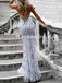 Charming Spaghetti Straps Mermaid Sleeveless V-neck Long Prom Dresses Formal Dress, OL761