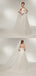 Sweetheart Ivory Tulle Lace up back Wedding Dresses With Train, WD0458