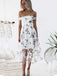 Elegant Off the Shoulder A-line Flowers Short Homecoming Dresses Online, HD0608