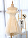 Elegant Sweetheart A-line Applique Short White Homecoming Dresses with Shawl, HD0613