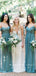 A-Line Off The Shoulder Spaghetti Straps Chiffon Long Bridesmaid Dresses With Pleats,RBWG0010