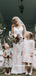 Simple V-neck Mermaid Open Back Long Sleeve Cheap Wedding Dresses,RBWD0040