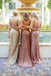 Sparkly Simple Mermaid Sequined different styles cheap Bridesmaid Dress, BD0449