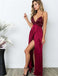 Newest Floor-length Spaghetti Straps Deep V-neck Backless Sequins Prom Dresses , PD0553