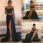 Gorgeous Floor-Length Split Off-the-Shoulder Lace Elegant Long Evening Dress, Long Prom Dress, PD0434