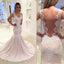 Most popular sexy Mermaid lace bridal gowns With Trailing, Backless Wedding Dress, WD0326