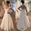New Arrival A-line Floor-length Lace Cap-Sleeve Sexy V-neck Back yarn Wedding Dresses, WD0355