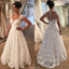 New Arrival A-line Floor-length Lace Cap-Sleeve Sexy V-neck Back yarn Wedding Dresses, WD0355