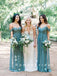 A-Line Off The Shoulder Spaghetti Straps Chiffon Long Bridesmaid Dresses With Pleats,RBWG0010