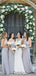 A-line Halter Sleeveless Long Chiffon Bridesmaid Dresses With Pleats.DB10149