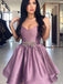 Sweetheart Strapless Popular Short Beading Homecoming Dresses, HD0521