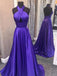 Sexy Halter A-line Satin Prom Dress, WGP299