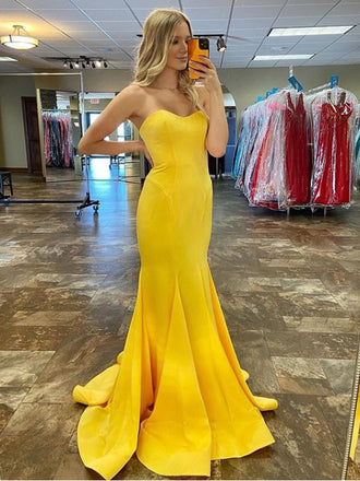 Simple Mermaid Sweetheart Cheap Long Prom Dresses,RBPD0131