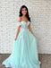 Off Shoulder Lace Long Prom Dress, WGP322