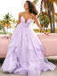 Elegant Deep V-neck Spaghetti Straps Prom Dress, OL564