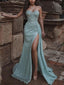 Elegant Sweetheart Mermaid High Slit Prom Dress, OL565