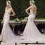 Charming Sweetheart Long Mermaid Lace Wedding Dresses, Sexy Backless Tulle Bridal Gown, WD0120