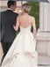Elegant Ivory A-line Sleeveless Long Wedding Dress, WD0459