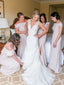 Mismatched Simple Straight Long Bridesmaid Dresses Online,RBWG0059