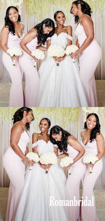 Newest V-neck Simple Cheap Long Bridesmaid Dresses Online,RBWG0035