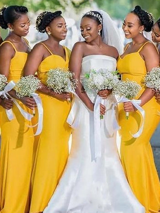 Sexy Spaghetti Straps Simple Cheap Long Bridesmaid Dresses Online,RBWG0037