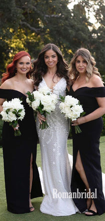 Mermaid Off-shoulder Simple Cheap Bridesmaid Dresses Online,RBWG0039