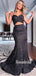 Simple V-neck Two Piece Mermaid Cheap Long Prom Dresses,RBPD0139