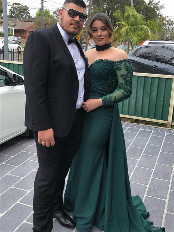white christmas dresses Off-shoulder Long Sleeves Green Lace Prom Dresses, PD0760 RomanBridal white christmas dresses Off-shoulder Long Sleeves Green Lace Prom Dresses, PD0760 RomanBridal