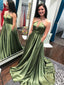 A-Line Halter Sleeveless Cheap Prom Dresses With Pocket, PD0762