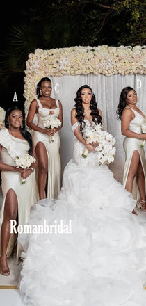 Mermaid Simple Cheap Long Bridesmaid Dresses Online,RBWG0040