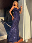Simple V-neck Mermaid Cheap Long Prom Dresses,RBPD0140