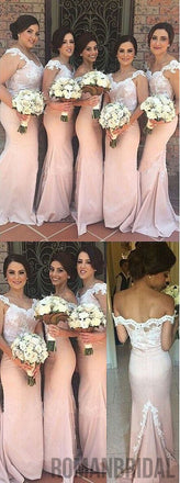 Charming Off Shoulder Lace Mermaid On Sale Sexy Long Wedding Guest Dresses, WG24