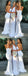 Modest Mermaid Simple A-Line V-Neck Long White Sexy Cheap Bridesmaid Dress, BD0510
