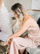 Simple Cheap Sleeveless Backless Elegant  Long Bridesmaid Dress , BD0519
