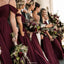 Hot Selling Floor-length Spaghetti Straps V-neck Chiffon Bridesmaid Dresses, BD0528
