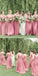 A-Line Floor-length V-Neck Lace Top Bridesmaid Dresses With Pleats, BD0106