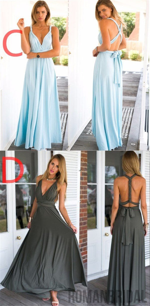 New Cheap Affordable Formal Comfortable Different Color Convertible Bridesmaid Dresses, PD0261