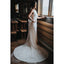 Mermaid Sleeveless Bateau Neck Backless Long Wedding Dresses, WD0440