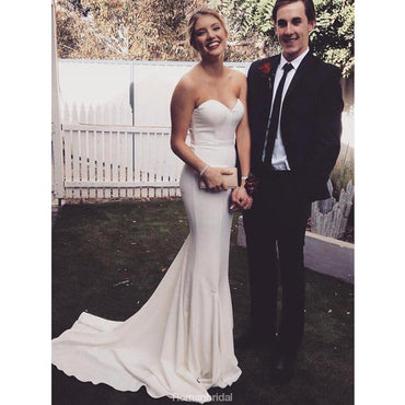 Simple Mermaid Sweetheart Long cheap Prom Dress, PD0600