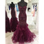Mermaid Sweetheart Beading Long Purple Prom Dress, PD0599