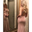 Mermaid V-neck Open-back Long Sleeveless Prom Dress, PD0641