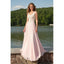 Newest V-Neck Appliques Long Sleeveless Prom Dresses, PD0589